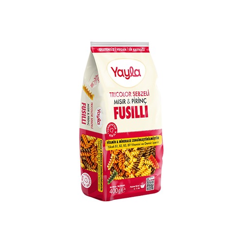 Yayla Mısır& Pirinçli Sebzeli Burgu Makarna 400 Gr