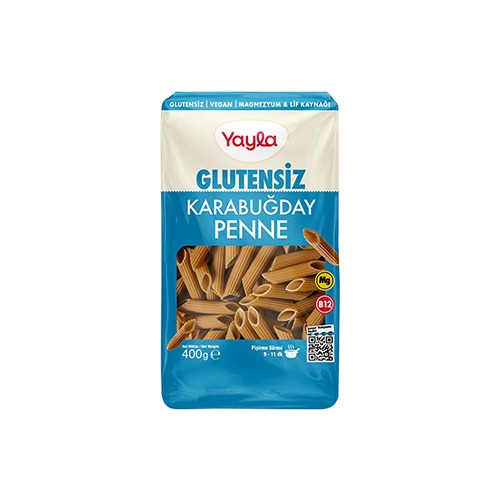 Yayla Glutensiz Karabuğdaylı Kalem Makarna 400 Gr