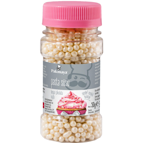 Pakmaya Pasta Süsü Sedef Boncuk 50 Gr