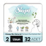 Sleepy Bio Natural Günlük Ped Süper Uzun 32 li